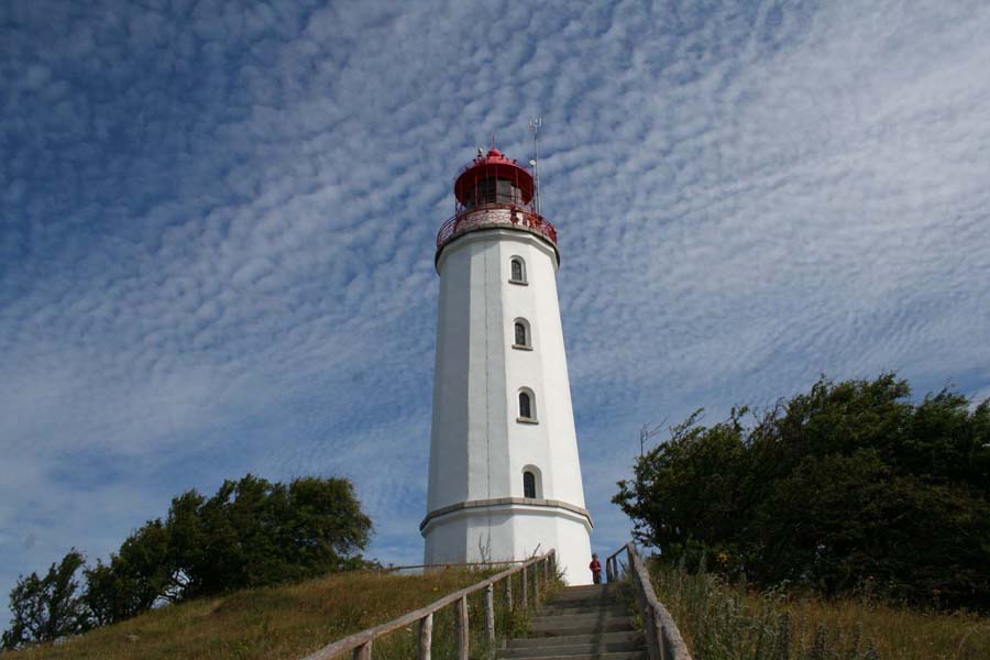 Der Leuchtturm von Dornbusch auf Hiddensee